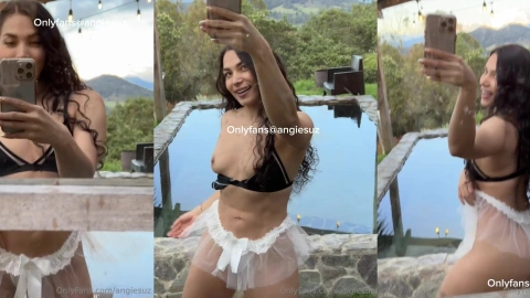 AngieSuz Outdoor Tease - Stunning Body Display