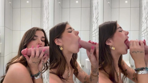 Dildo BJ on Wall with Arikytsya