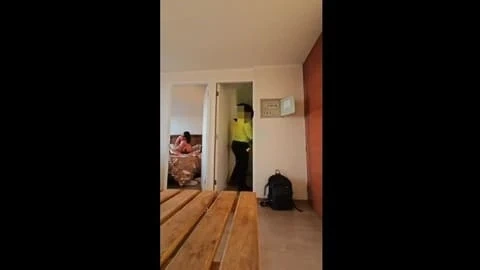 Naughty Girl Gets Sex from Electrician in Apartment