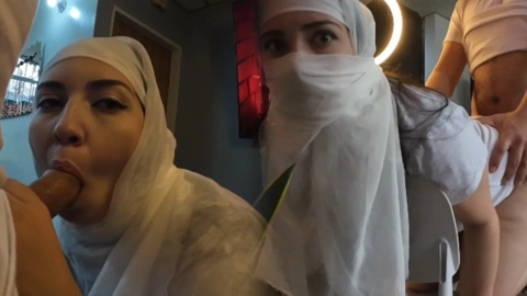 Hijab Blowjob & Doggy Style - Intense Fun